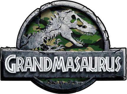 (244-07-C15-5) Camo Stone Jurassic Family Dinosaur Custom