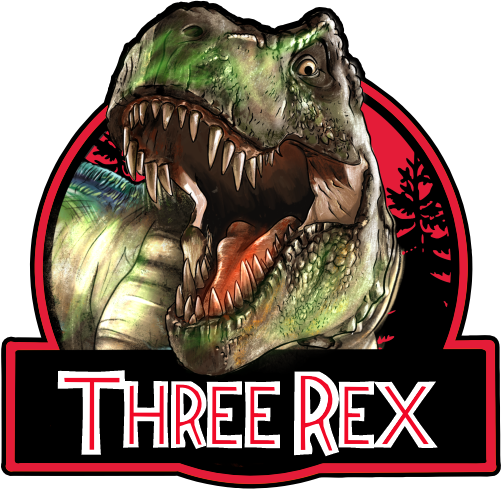 (s244-C16) Dinosaur T Rex Tyrannosaurus Family Custom Text
