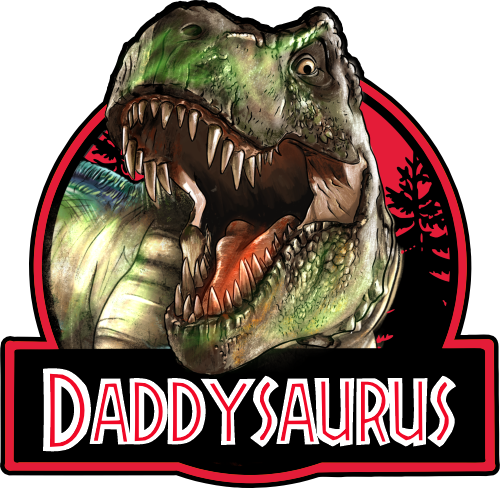(s244-C16) Dinosaur T Rex Tyrannosaurus Family Custom Text