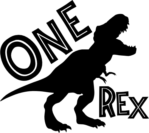 (244-07-C9) Tyrannosaurus Rex T-Rex Custom Name Text Age