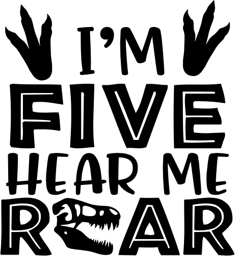 (244-07-H) I'm Hear Me Roar Dinosaur