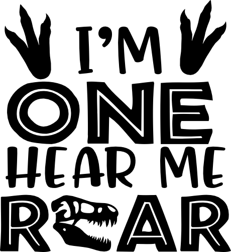 (244-07-H) I'm Hear Me Roar Dinosaur