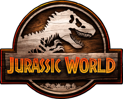 (244-05-H) Jurassic World Wood Logo