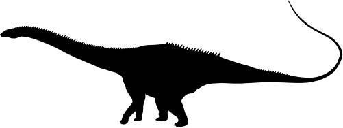 (s244-1-1K) Dinosaur Dino Silhouette