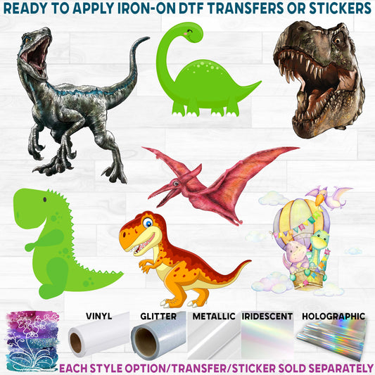 (s244) Watercolor Illustrated Cartoon Dinosaur Collection 93 Style Options