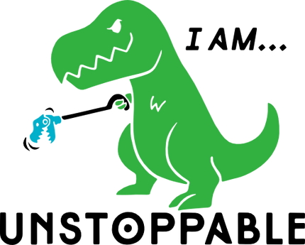 (244-05-A) I Am Unstoppable T Rex T-Rex Dinosaur