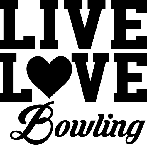 (248-03-1N) Live Love Bowling I Heart Iron-On Transfer