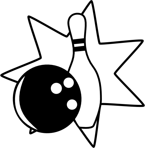 (s248-1-E) Bowling Ball Pin Star