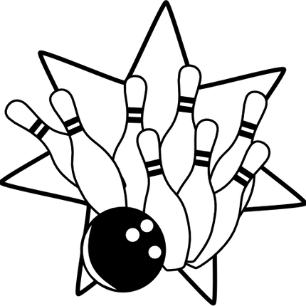 (s248-1-G) Bowling Ball Pins