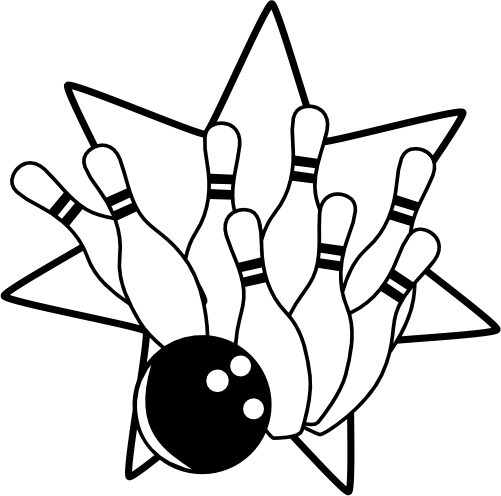 (s248-1-G) Bowling Ball Pins