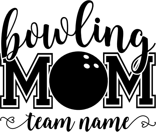 (s248-7A) Bowling Mom Optional Team Name