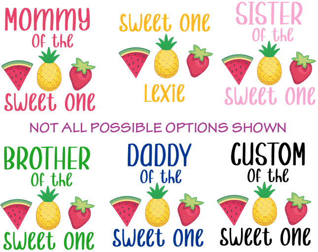 (s253-5A) Strawberry Watermelon Pineapple Sweet One