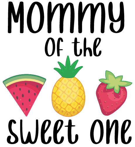 (s253-5A) Strawberry Watermelon Pineapple Family of the Sweet One Custom Text