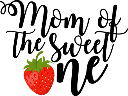 (s253-5C) Strawberry of the Sweet One Family Custom Text