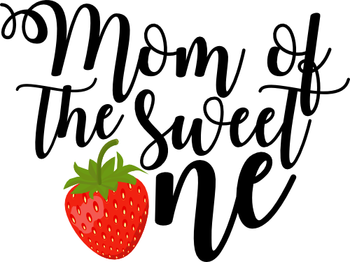 (s253-5C) Strawberry of the Sweet One Family Custom Text
