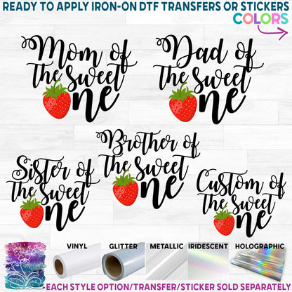 (s253-5B) Strawberry Family of the Sweet One Custom Text