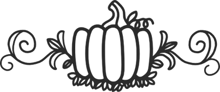 (s253-1D) Fancy Pumpkin