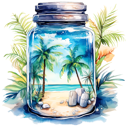 (254-01) Landscape Mason Jar