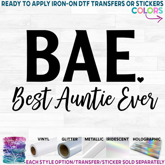 (s256-C) BAE Best Auntie Ever