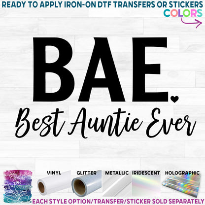 (s256-C) BAE Best Auntie Ever