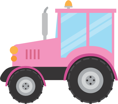 (259-01-2M) Pink Tractor