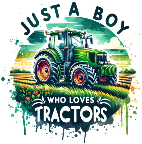 (s259-03-G) Just a Boy Who Loves Tractors