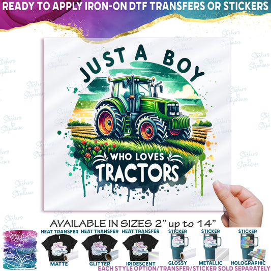 (s259-3-G) Just a Boy Who Loves Tractors