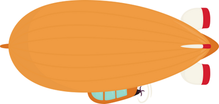(259-03-1L) Blimp Zeppelin