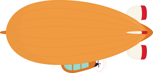 (259-03-1L) Blimp Zeppelin