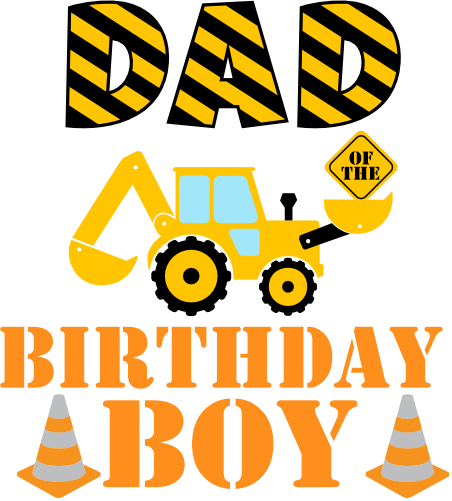 (259-02-A) Yellow Construction Family Custom Text