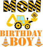 (259-02-A) Yellow Construction Family Custom Text
