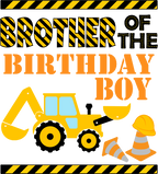 (259-02-B) Yellow Construction Family Custom Text