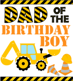 (259-02-B) Yellow Construction Family Custom Text