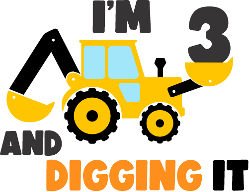 (s259-2D) Construction I'm 1, 2, 3 and Digging It