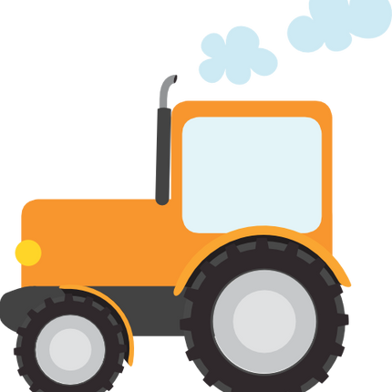 (259-01-1D) Orange Tractor