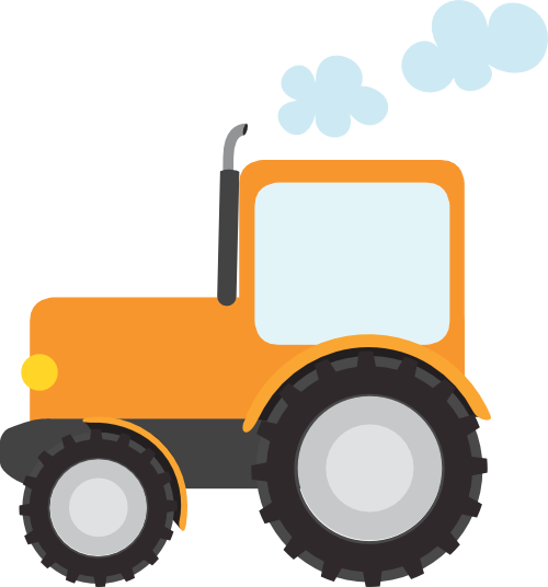 (259-01-1D) Orange Tractor