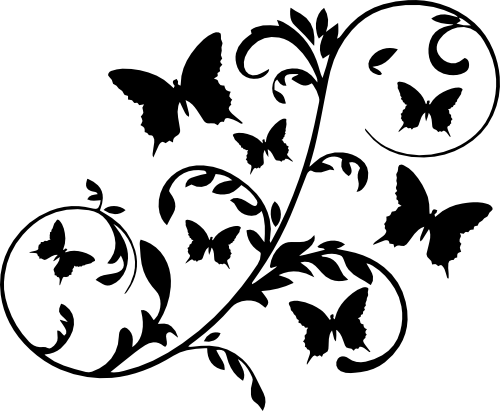 (s024-4) Butterfly Flourish