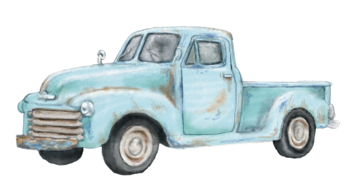 (260-3) Vintage Truck