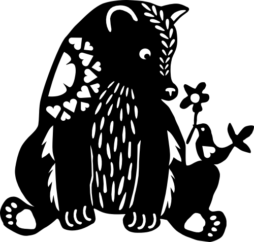 (s262-1-A) Folk Animals Bear