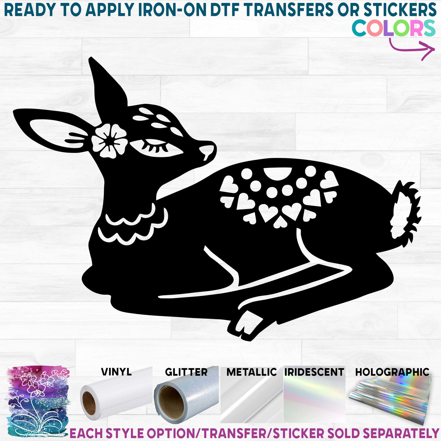 (s262-1-E) Folk Animals Deer