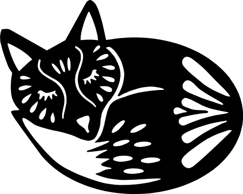 (s262-1-F) Folk Animals Sleeping Fox