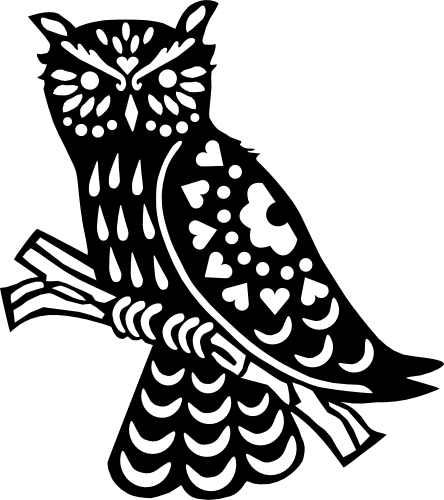 (s262-1-G) Folk Animals Owl