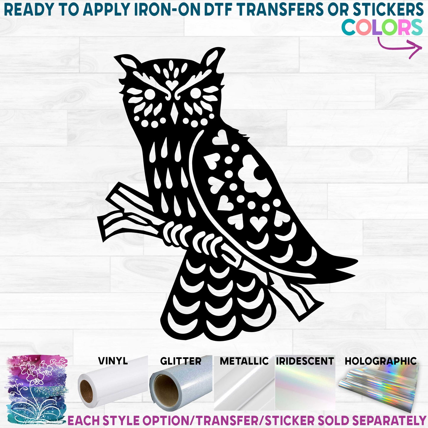 (s262-1-G) Folk Animals Owl