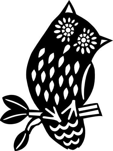 (s262-1-H) Folk Animals Owl