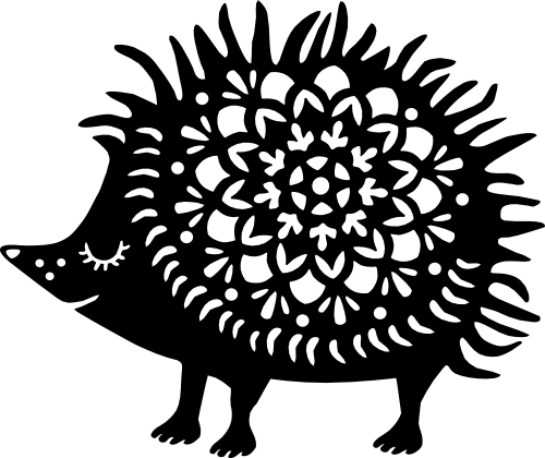 (s262-1-J) Folk Animals Hedgehog