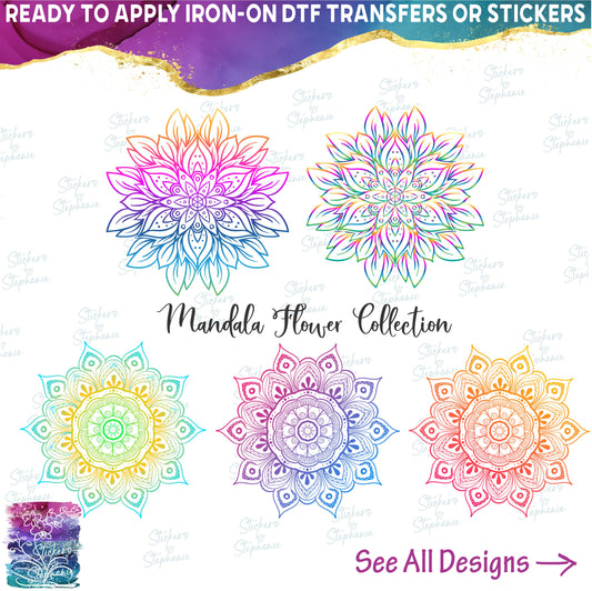 (s263) Color Mandala Flower Collection