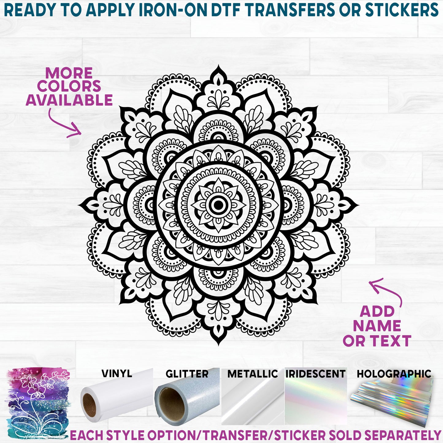 (s263-1B) Mandala Lace Flower