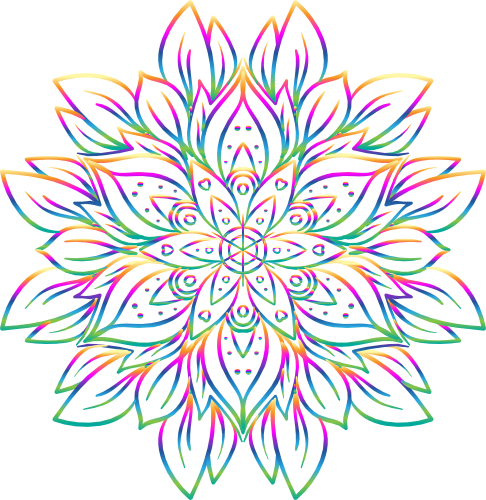 (s263-1-D2) Mandala Lace Flower