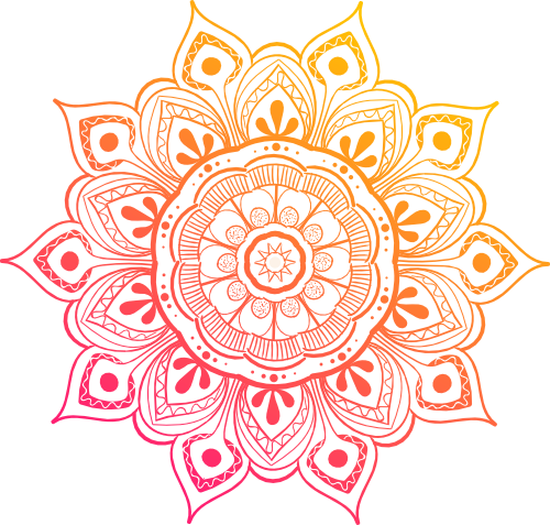 (263-01-F4) Mandala Lace Flower