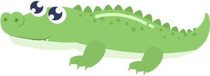 (s265-2R) Aligator Crocodile